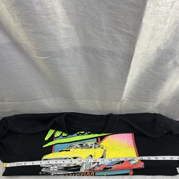 VINTAGE-J.Galt Thunder Kustom Club Car Rally Black 1984-80s Retro Graphic TShirt - Picture 7 of 7